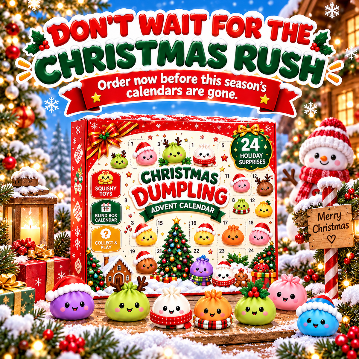 2026 Dumpling Squishy Advent Calendar